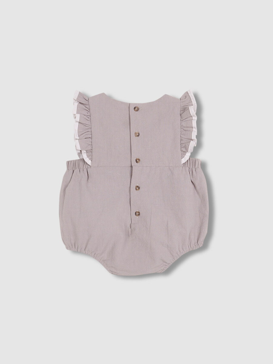 Ranita Con Bordados Gris