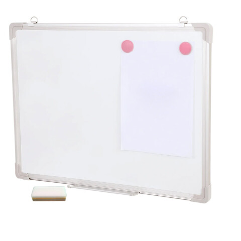 Outlet Pizarra blanca magnética de aluminio c/apoya marcador Outlet Pizarra Blanca Magnética De Aluminio C/apoya Marcador