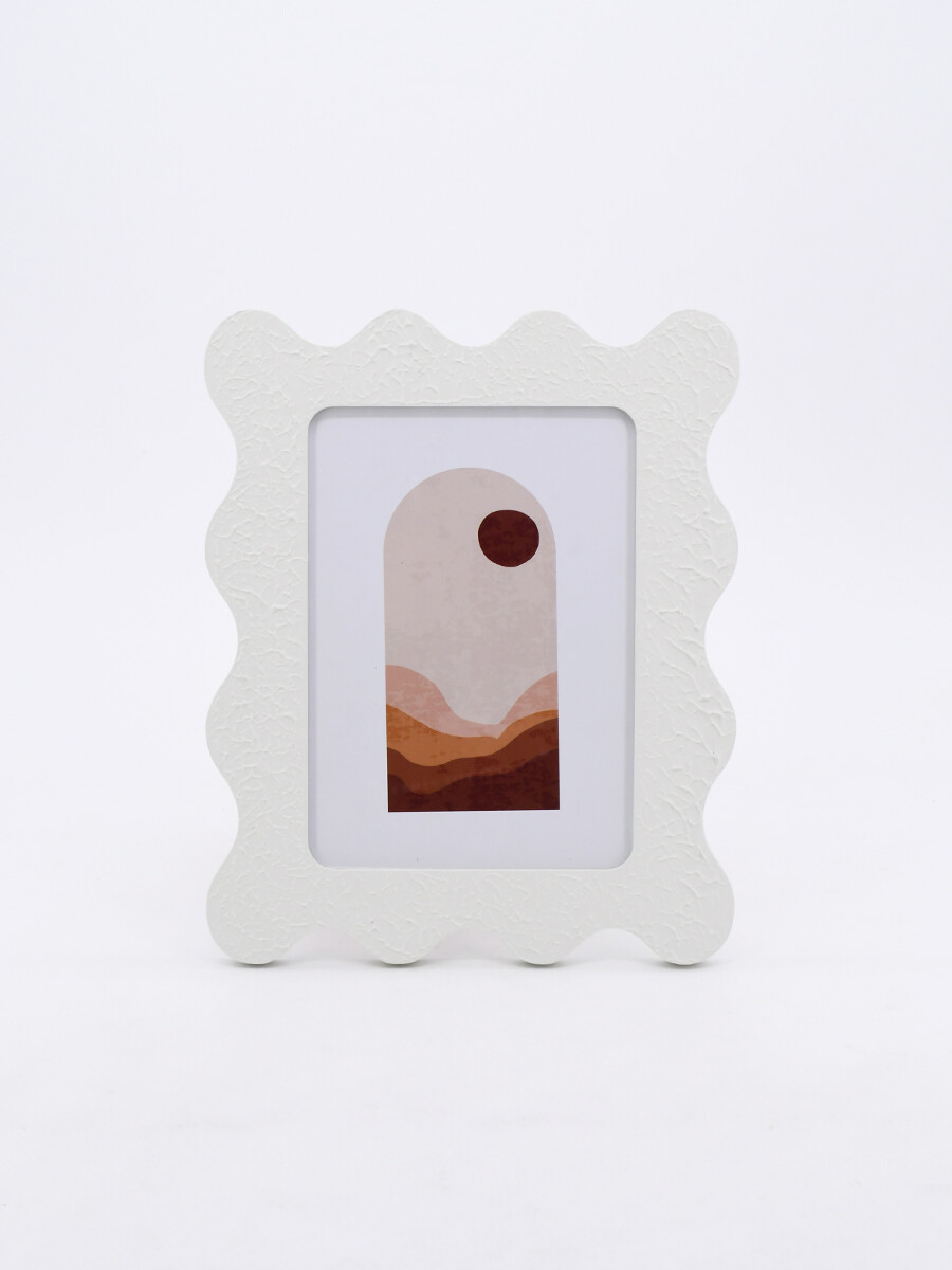 PORTARRETRATO WAVES - BLANCO 