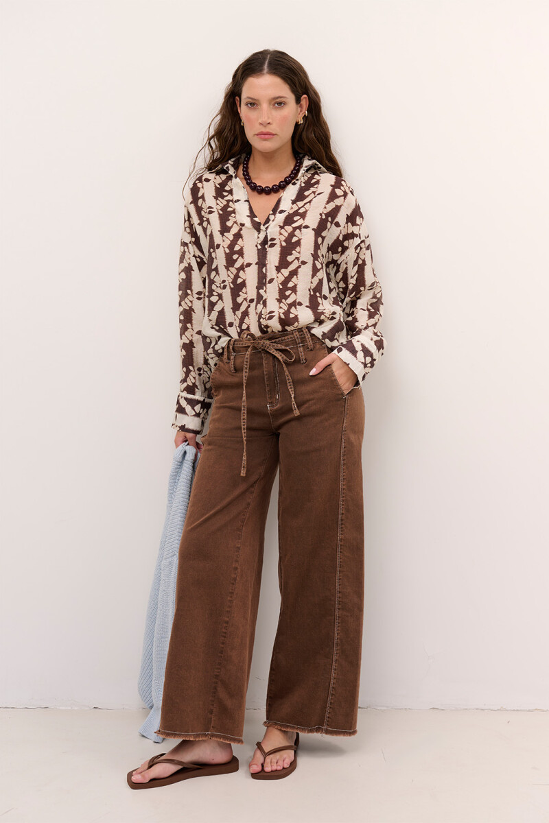 BLUSA HANNA ROCIO MARRON