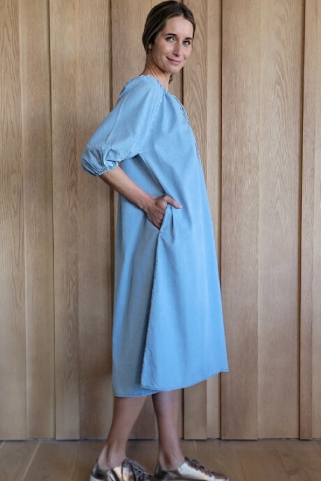 Vestido Bayahibe Denim Celeste