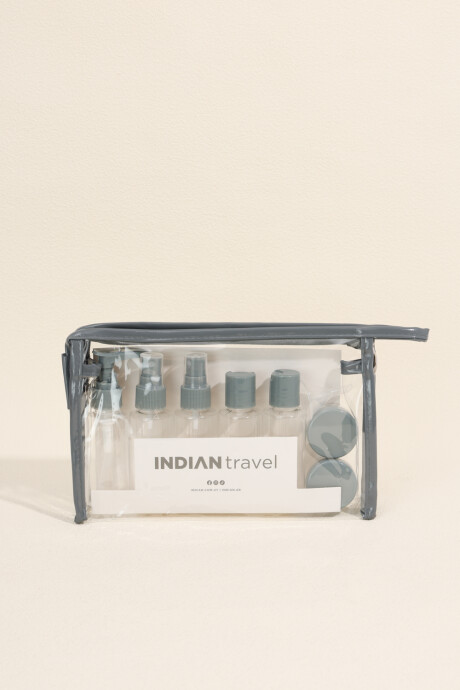 Set De Viaje 9 Un. Gris