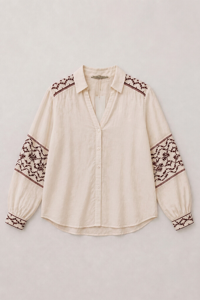 CAMISA FOLK NATURAL
