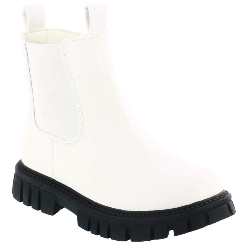 Bota de Niña Mini Miss Carol Chelsea Camu Blanco