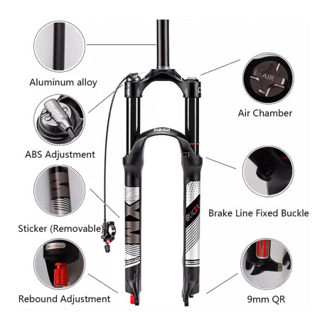 Horquilla Bucklos 29'' Trabuco Conica Bloqueo Remoto 001