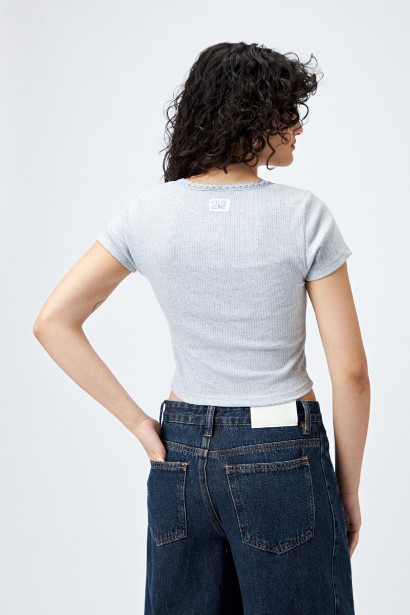 REMERA DANIRA Gris Melange