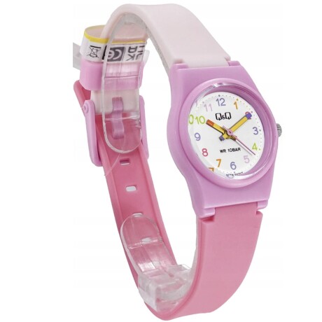 Reloj Q&q Análogo para niños rosa claro y oscuro