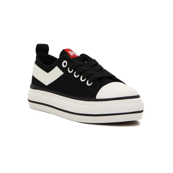 CLASSIC PLATFORM - PONY NEGRO/BLANCO