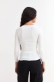 Remera m/l cuello a la base BLANCO