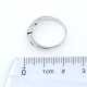 Anillo en oro 18k blanco , brillante y zafiros. Anillo en oro 18k blanco , brillante y zafiros.