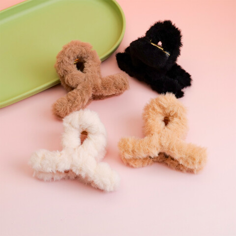 Pinza para cabello felpudita Pinza Para Cabello Felpudita