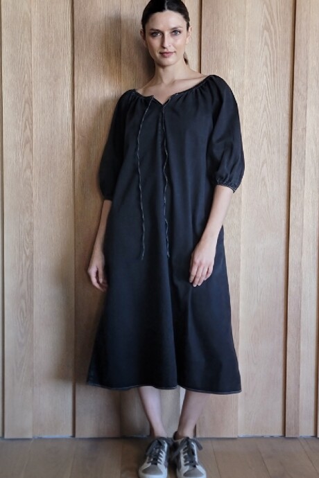 Vestido Bayahibe Denim Negro