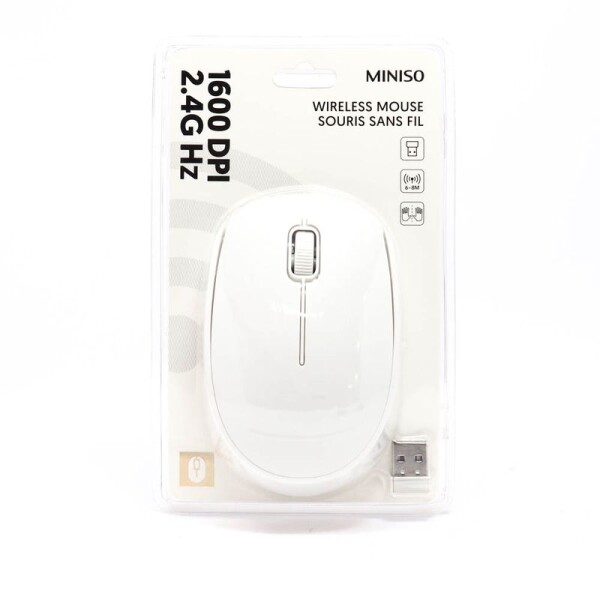 Mouse inalámbrico blanco