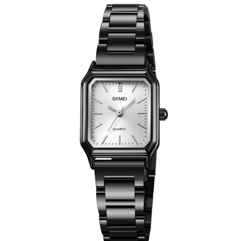 Reloj Skmei 2237BKSI Mujer Analógico Negro con Esfera Plateada Reloj Skmei 2237bksi Mujer Analógico Negro Con Esfera Plateada