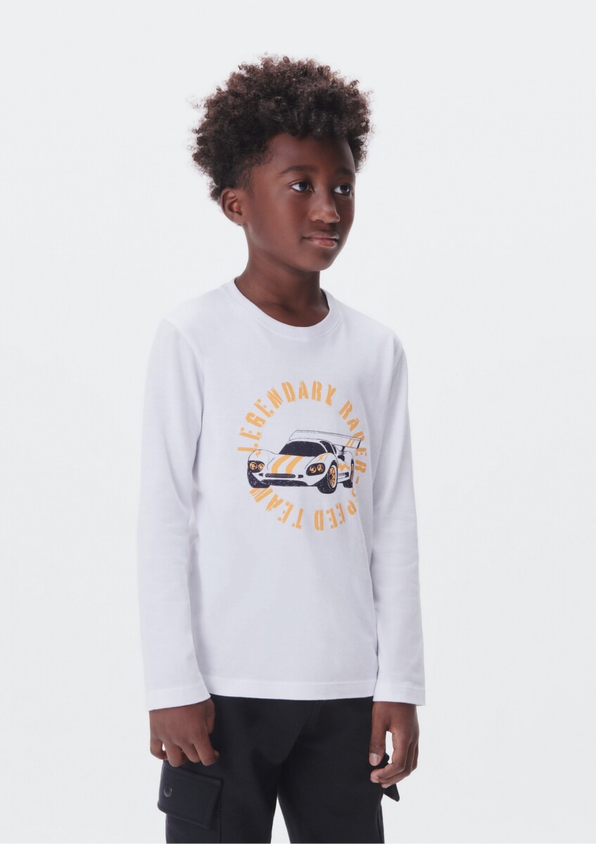 CAMISETA ML MASC - BRANCO 