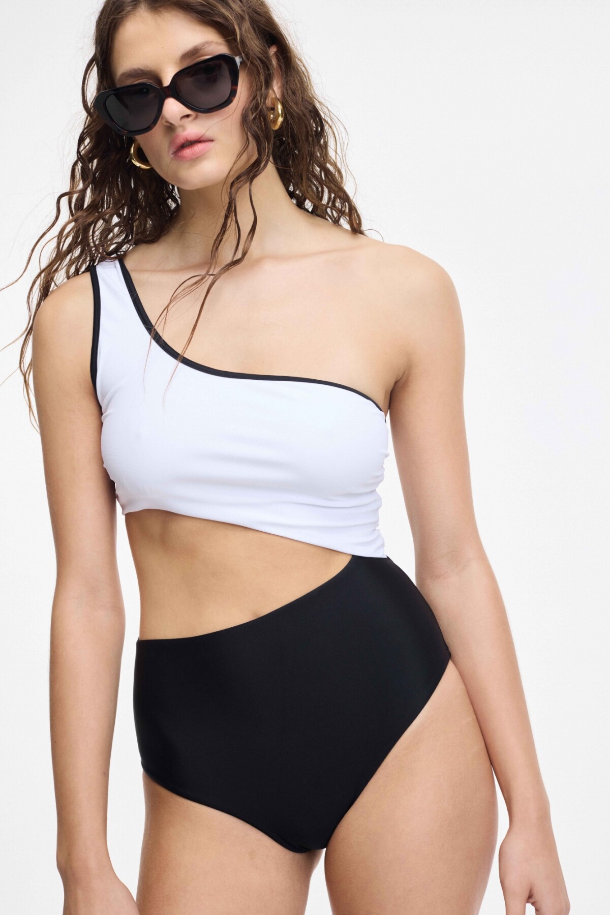 Malla Mykonos Blanco/Negro