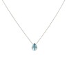 Conjunto colgante Lágrima- Plata 925 - Aguamarina - CJ31412 Conpiedra