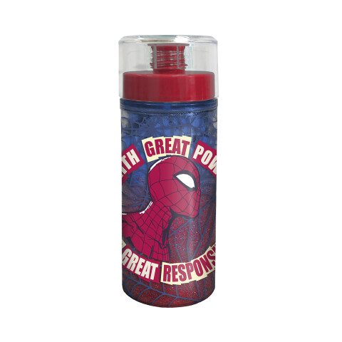 Botella Plástica Fancy Brillante Spiderman 370 ml U
