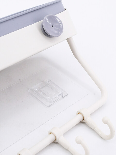 ESTANTE SOPORTE AUTOADHESIVO BLANCO