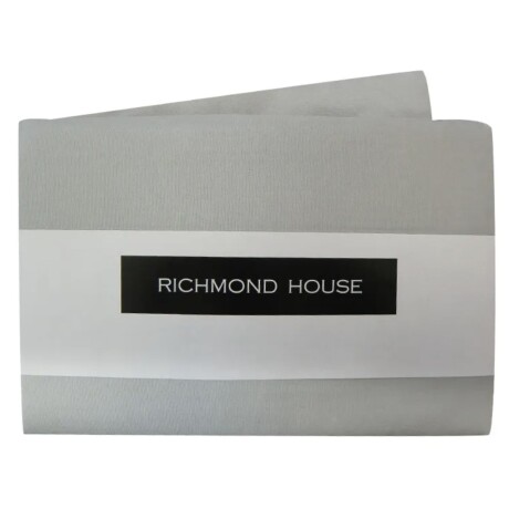 Juego Sábanas Richmond House 1 Plaza Y Media Lisa Gris