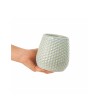 MACETA CERAMICA DOTS VERDE