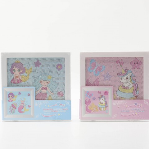 CUADRO DE DIAMANTES CON MARCO Y SOPORTE (SIRENA) CUADRO DE DIAMANTES CON MARCO Y SOPORTE (SIRENA)