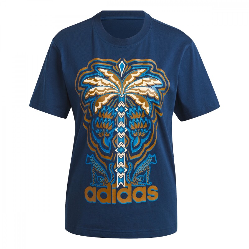 Camiseta Farm Rio Gfx Tee de Mujer Azul