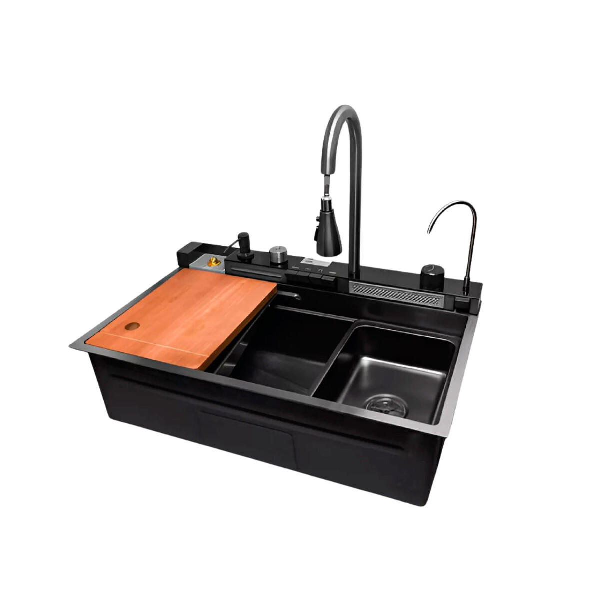 Pileta Acero Inox Multifuncion con lava vaso 