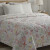 Acolchado 2 Plazas Home Class 100% Microfibra Flores Rojas