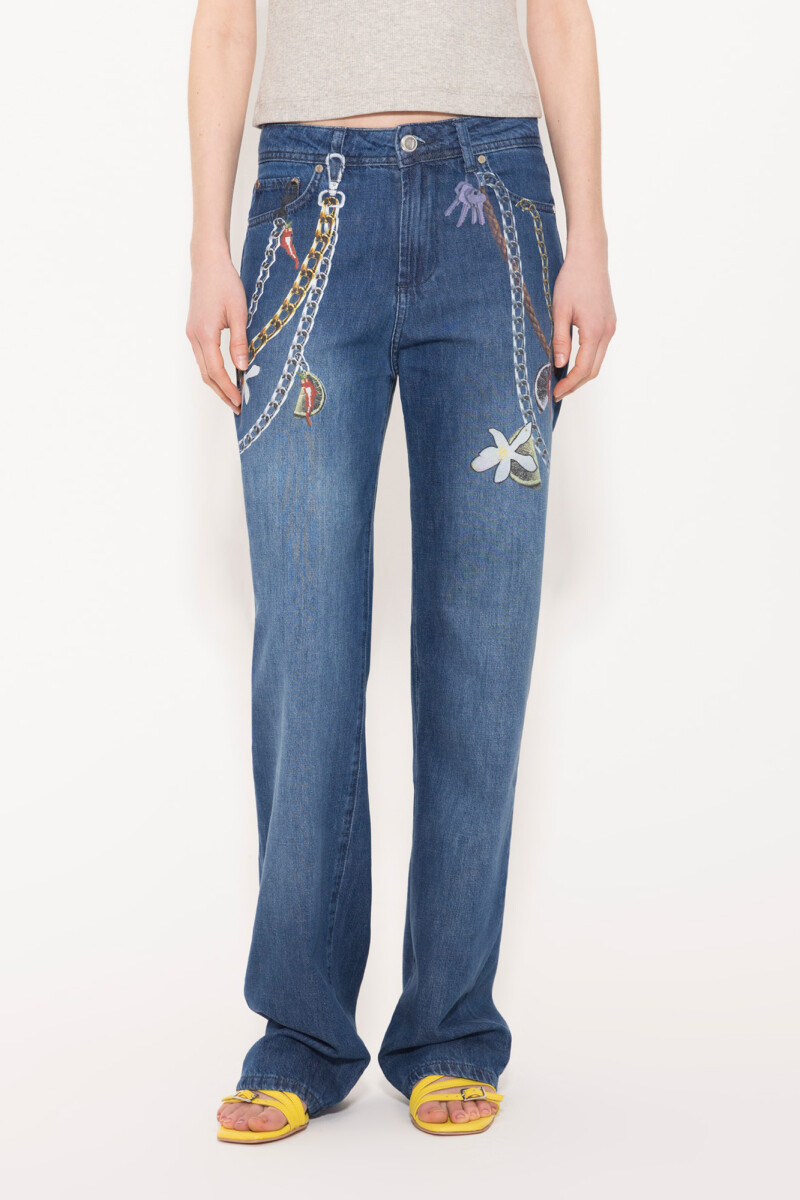 JEANS STRAIGHT CHILLY Azul
