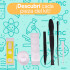 Microscopio Infantil Niños C/ Aumento 1200x 360° Kit Ciencia Color Blanco