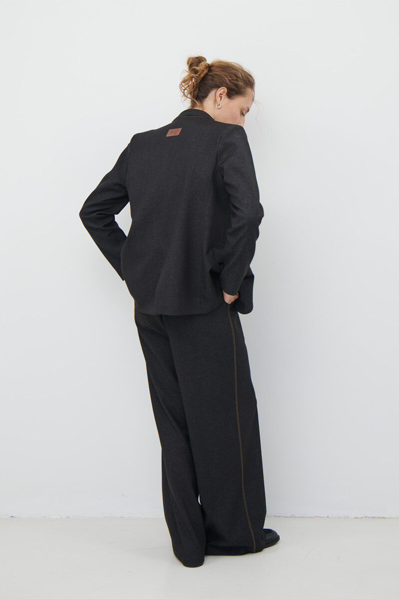 BLAZER JEAN TEXTIL NEGRO