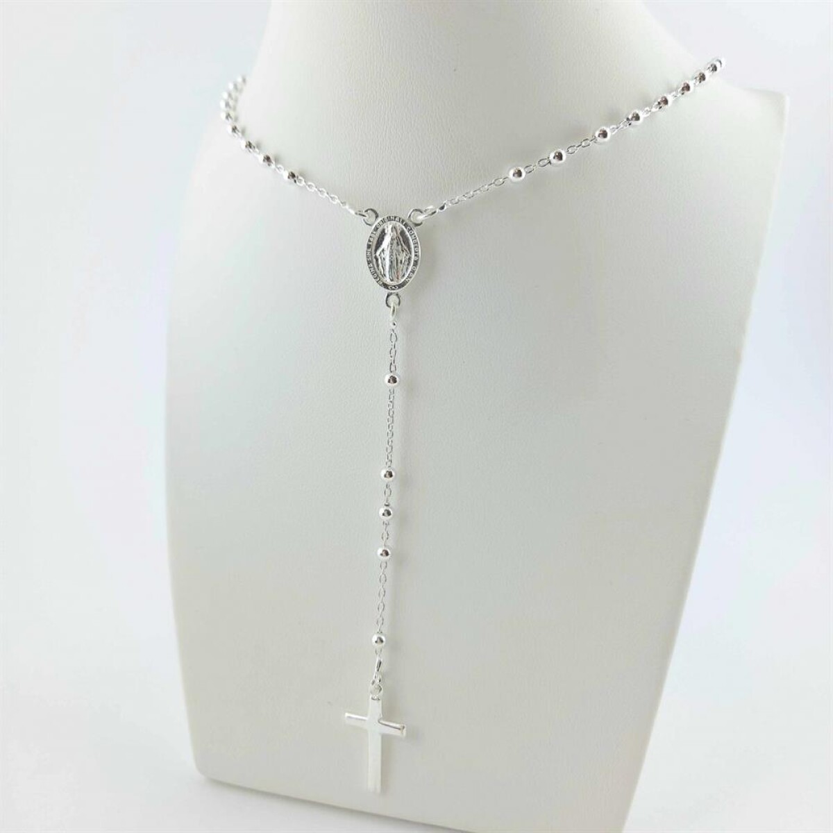 Rosario de plata 925. 