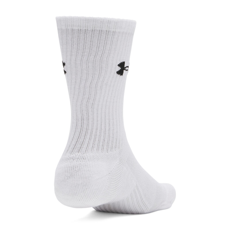 Medias UA Performance Cotton 3p Crw Hombre 6009685-100 Blanco