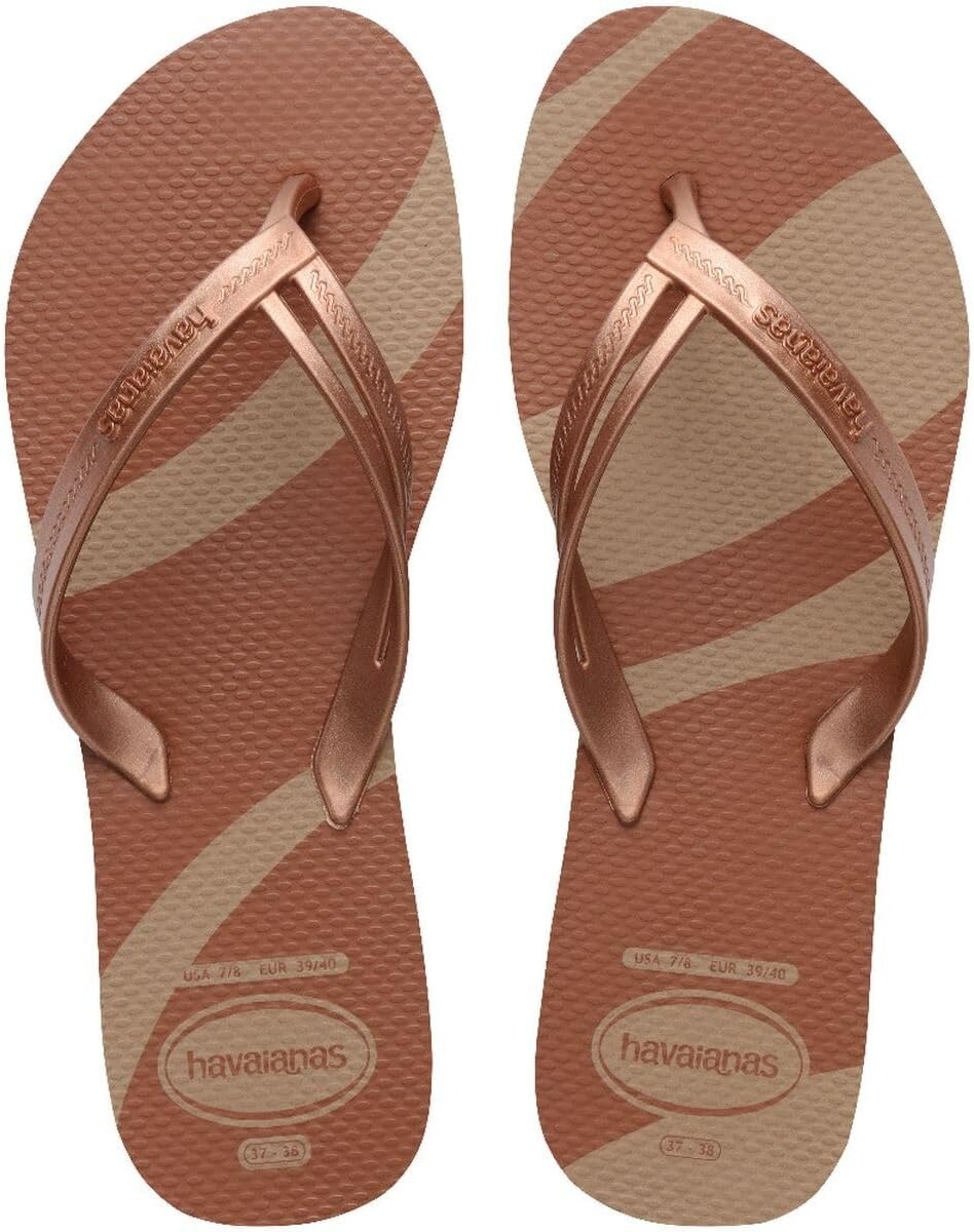 Sandalias de Mujer Havaianas Elegance Print Havaianas - Rosa - Dorado 
