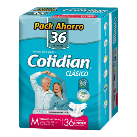 PAÑAL COTIDIAN CLASICO M X 36 PAÑAL COTIDIAN CLASICO M X 36