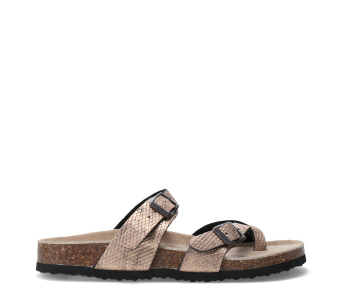 Sandalia BIRKANA descalza Pewter