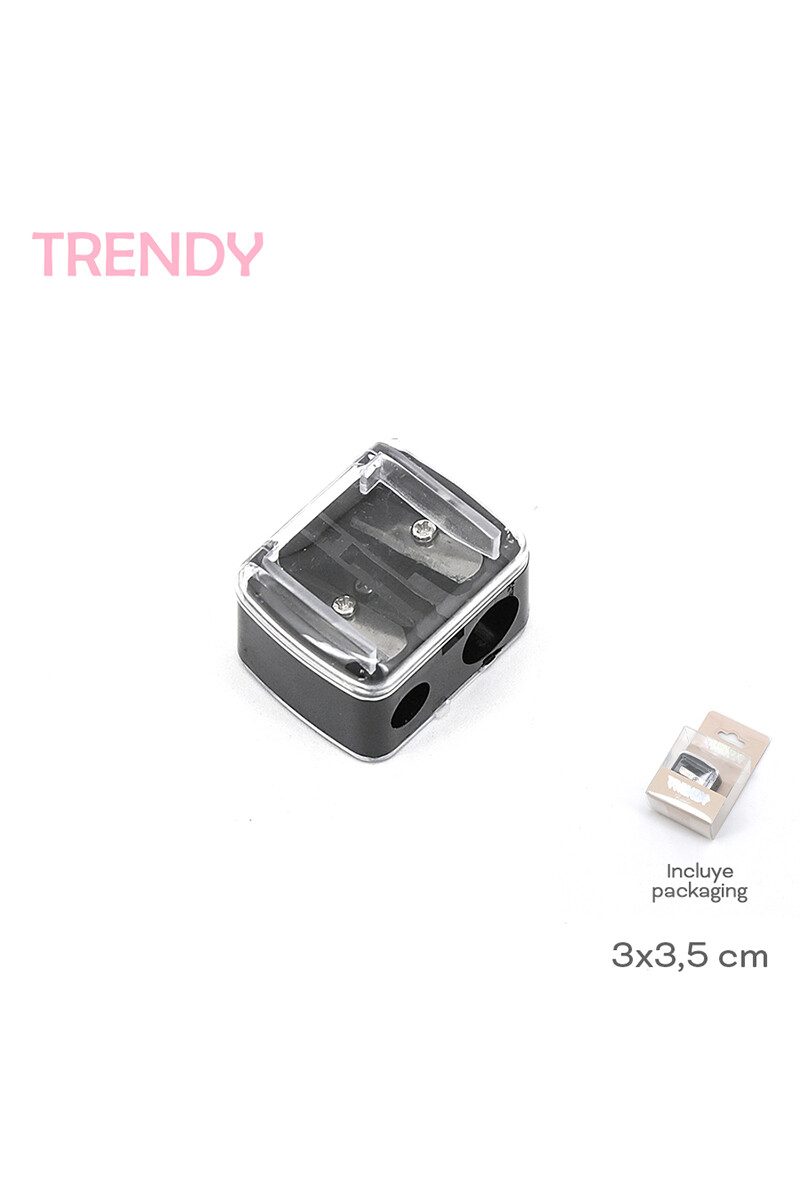 Sacapuntas Trendy - Negro 