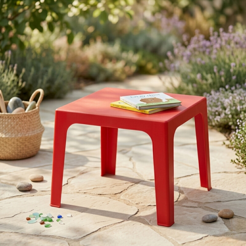Mesa infantil 54x54x46 cm ROJO