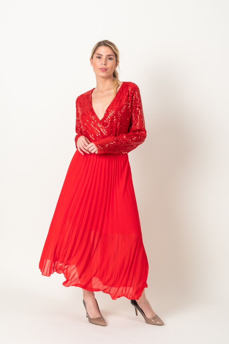 VESTIDO ALDANA - Rojo 