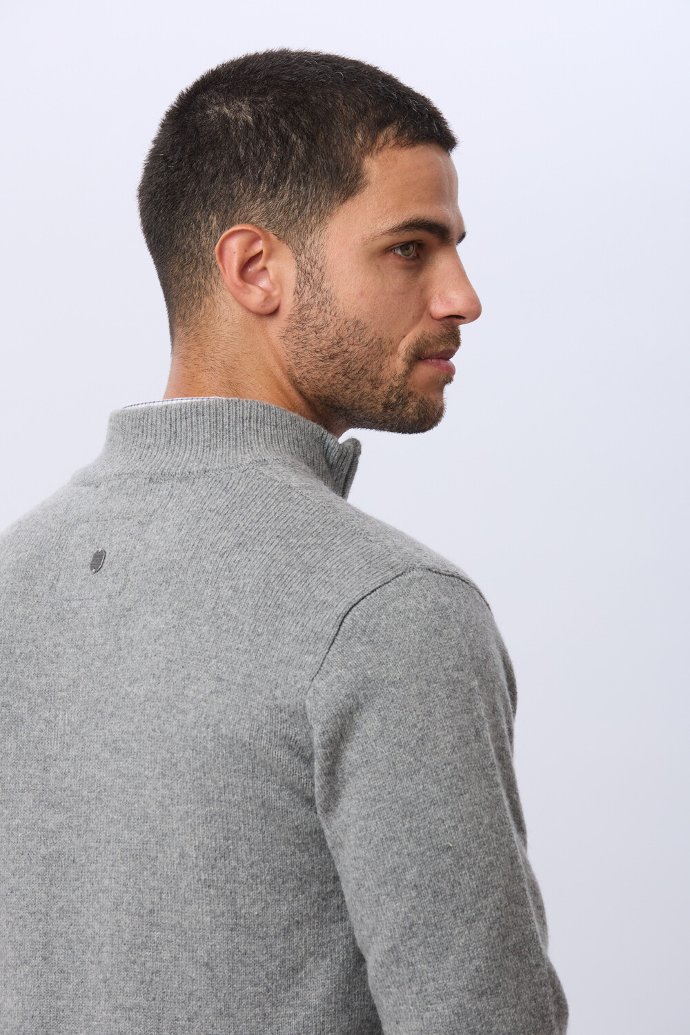 BUZO LANA Gris claro