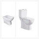 Juego Inodoro Bidet Malawi Descarga 25 Cm Aqualia 000