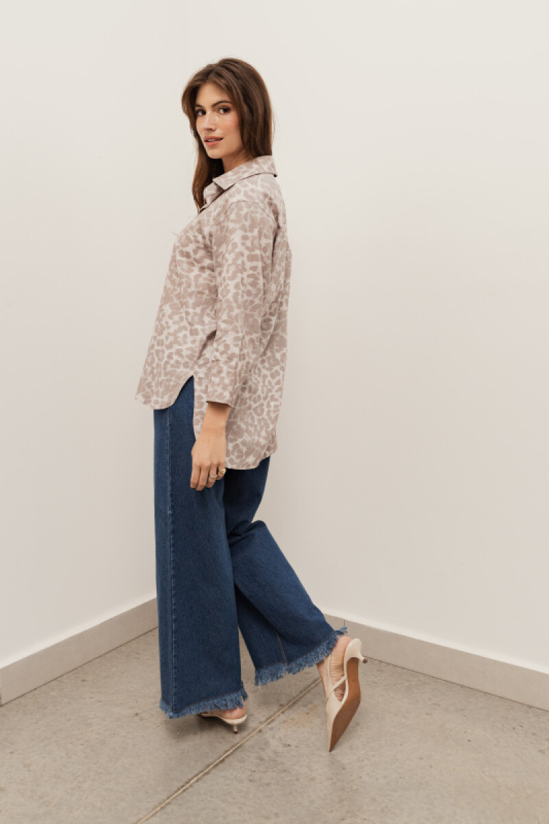 CAMISA PAOLA WATERCOLOR LEOPARD CAMISA PAOLA WATERCOLOR LEOPARD