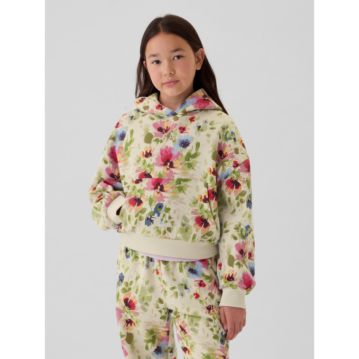 FA24 LOGO PO HOODIE - MULTI FLORAL 