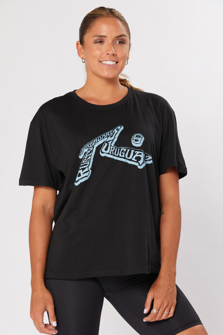 T-SHIRT MUNDIAL RUSTY Negro