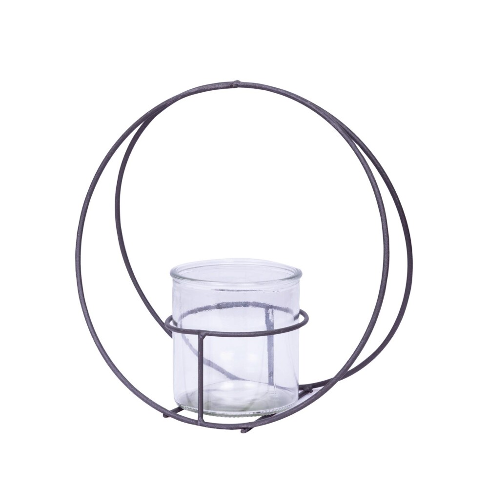 CANDELABRO VIDRIO TRANSPARENTE COLIN