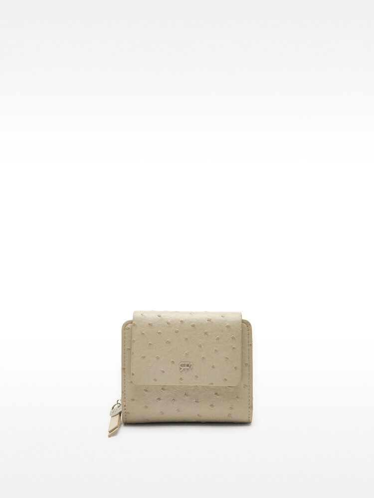 Cartera Con Grabado Animal taupe