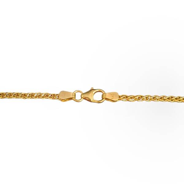 Cadena oro espiga trigo-Oro bajo -Sin Piedra-CD8045 sinpiedra