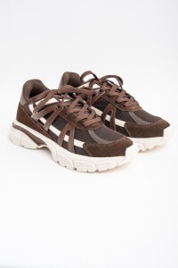 Zapatilla Combinada Chocolate