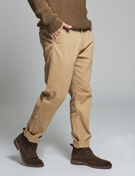 Pantalon chino beige